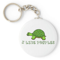 I Like Turtles Key Chains