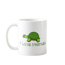 I Like Turtles Mugs