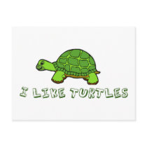 I Like Turtles Post Cards