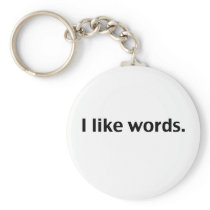 I like words key chain