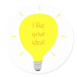 I like your idea, light bulb affirmation stickers