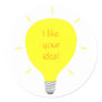 I like your idea, light bulb affirmation stickers