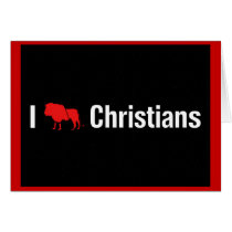 I Lion Christians Greeting Card