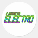 I LISTEN TO ELECTRO STICKER