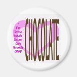 I LIVE Chocolate! Refrigerator Magnet