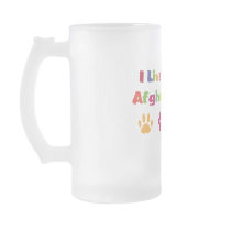 I Live With An Afghan Hound Mug