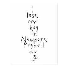 I lost my bag... post card