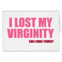 I lost my virginity cards