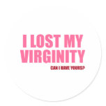 I Lost My Virginity stickers