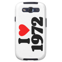 I LOVE 1972 SAMSUNG GALAXY SIII CASES