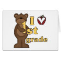 I Love 1st Grade cards