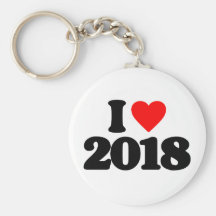 I LOVE 2018 KEY CHAIN