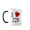 I Love 228 Biloxi mugs