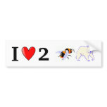 I Love 2 B Bare Bumper Sticker