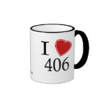 I Love 406 Billings Mug