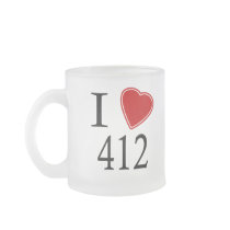 I Love 412 Pittsburgh Mug