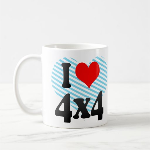 I love 4x4 coffee mug