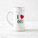 I Love 601 Jackson mugs