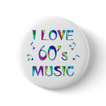 I Love 60's Pinback Buttons