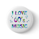 I Love 60's buttons