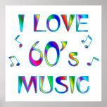 I Love 60's Poster