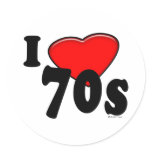 I Love 70s Sticker