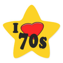 I Love 70s Sticker