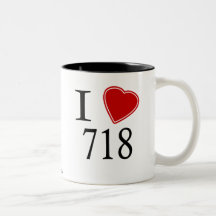 I Love 718 Bronx Mugs