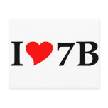 I love 7B lang postcards
