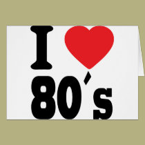 I Love 80 ´s cards