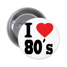 I Love 80 ´s Pin