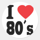 I Love 80 ´s Sticker
