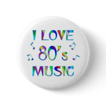 I Love 80s Pinback Button