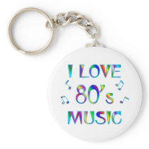 I Love 80s Key Chains