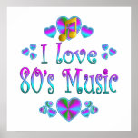 I Love 80s Music posters