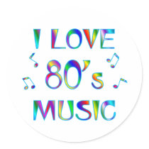 I Love 80s Sticker