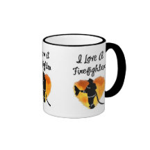 I Love A Firefighter Coffee Mug