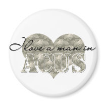I love a man in ACU's Fridge Magnet