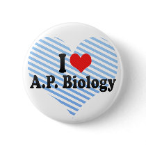 I Love A.P. Biology Pin