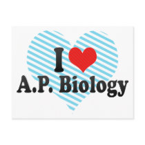 I Love A.P. Biology Postcards