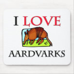 I Love Aardvarks Mouse Pad