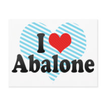I Love Abalone Postcards