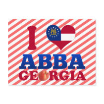 I Love Abba, Georgia Postcard