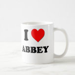 I Love Abbey Coffee Mugs