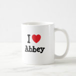 I love Abbey heart T-Shirt Coffee Mugs