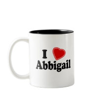 I Love Abbigail Coffee Mug