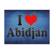 I Love Abidjan, C�te d'Ivoire Postcard