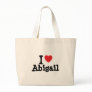 I love Abigail heart T-Shirt Tote Bag