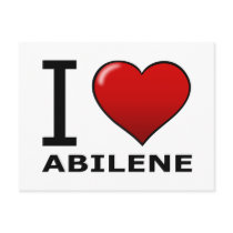 I LOVE ABILENE,TX - TEXAS POSTCARDS