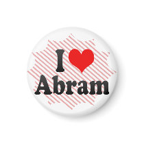 I love Abram Fridge Magnet